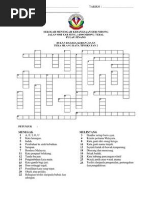 Silang Kata Ting 2 Terbaru Soalan Dan Jawapan Pdf