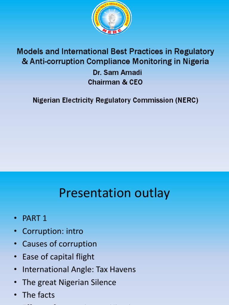 Models and International Best Practices in Regulatory & Anti-Corruption ...