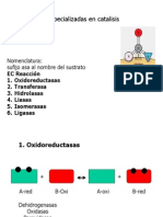 Enzimas: reacciones y factores