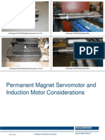 Permanent Magnet Servomotor and Induction Motor Considerations