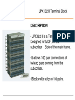 JPX162 II Terminal Block: Description