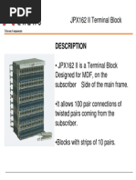 JPX162 II Terminal Block: Description