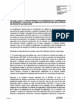 Informe Ministerio de Trabajo Sobre Obras Sin Proyecto