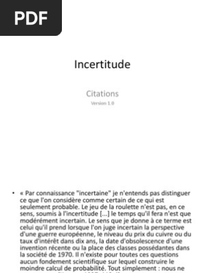 Citations Sur L Incertitude V3 Ppt Stoicisme Sciences Cognitives