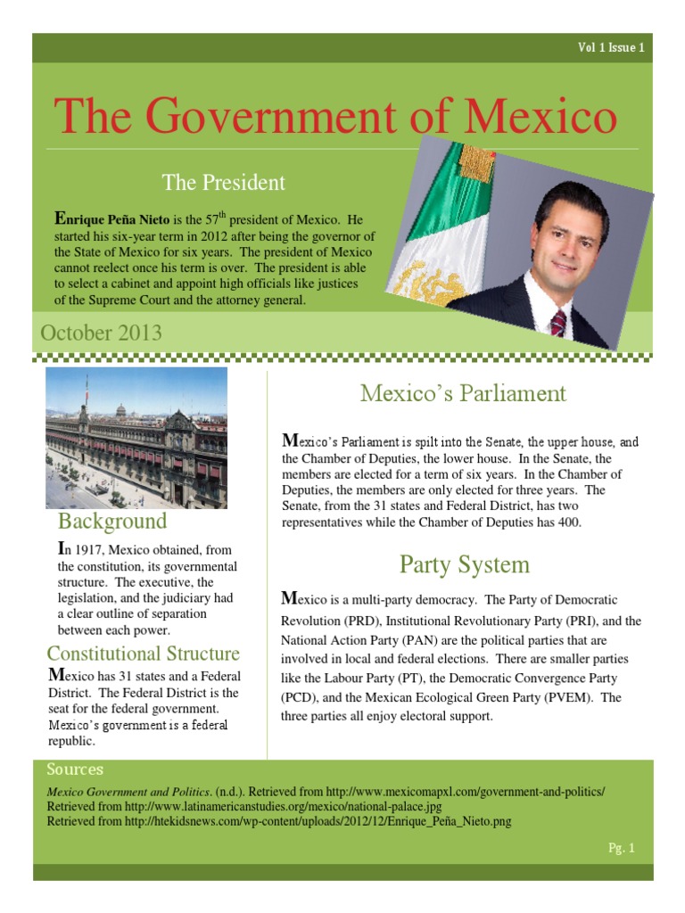 Overview of Mexico's Government Structure | PDF