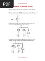 Assignment On Current Mirrors