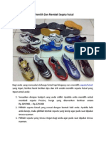 Tips Memilih Dan Membeli Sepatu Futsal