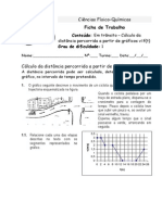 5 - Cálculo Da Distância Percorrida A Partir de Gráficos V F (T) (Mini-Ficha)