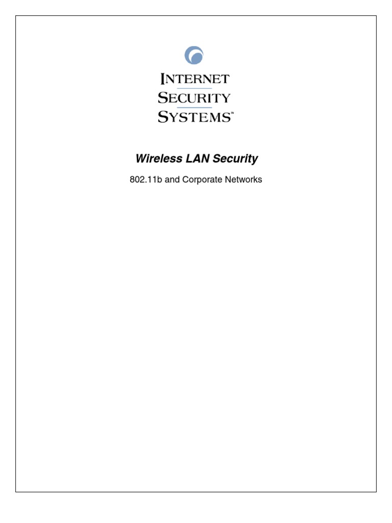 Photo inspiration: Visual Reference: Wireless Lan Security 802 11B And Corporate Networks Pdf Wireless