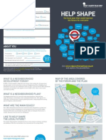 West Hampstead Neighbourhood Development Forum leaflet October 2013