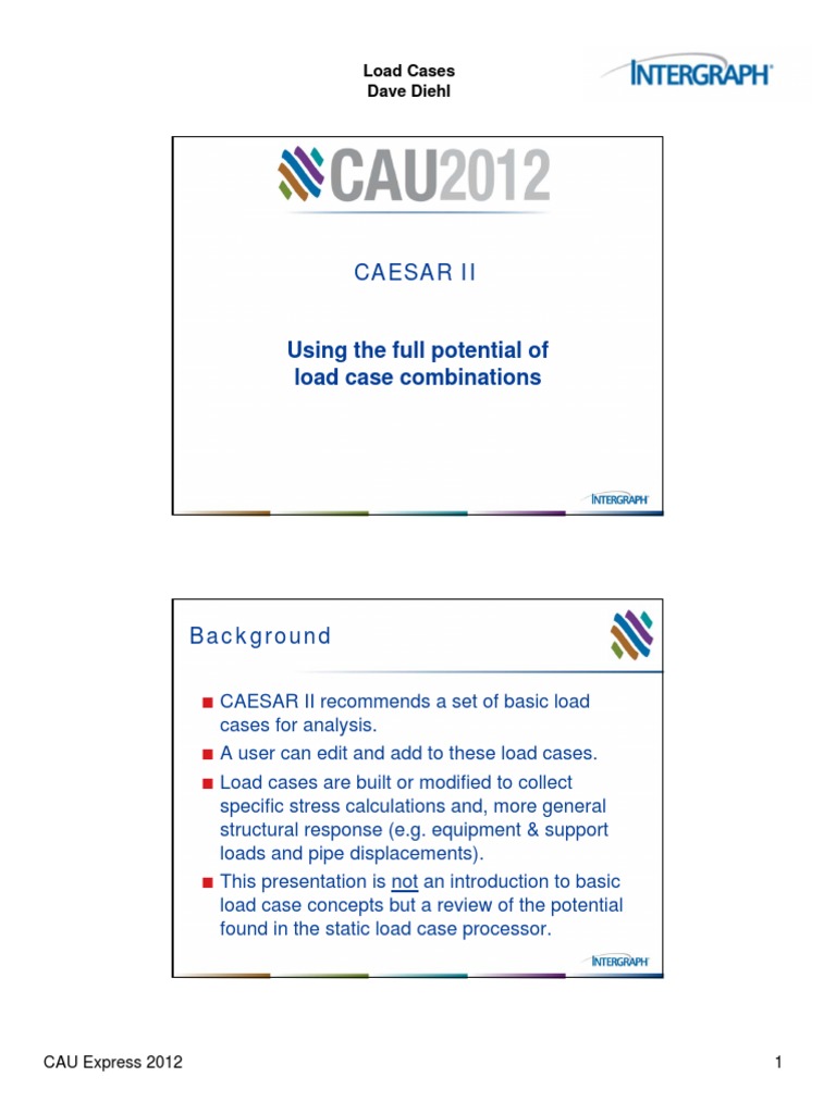 CAESAR II Load Case Combinations | PDF | Structural Load | Leak
