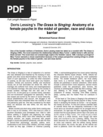 Doris Lessing's The Grass Is Singing Anatomy of A Female Psyche in The Midst of Gender, Race and Class Barrier