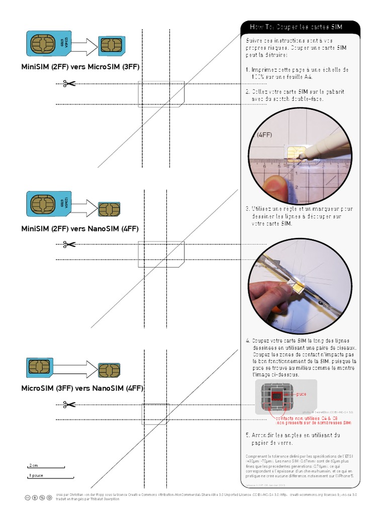 How To Couper Les Cartes Mini Et Micro SIM Vers Nano SIM