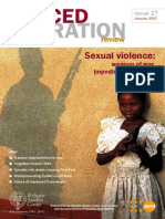 FORCED MIGRATION - Sexual Violence-Weapon of War - Impediment To Peace