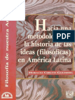 Hacia una metodología de la historia de las ideas (filosóficas) en América Latina.