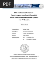 Download IPTV und Internet-Fernsehen  Auswirkungen neuer Geschftsmodelle auf die Produktionsprozesse und -systeme von TV-Sendern by Bastian Binder SN17840341 doc pdf