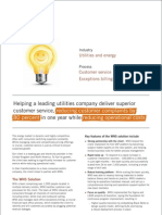 Utilities Customer Care Case Study by WNS June 2009
