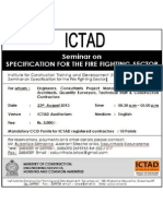 78) Seminar On Specification For The Fire Fighting Sector