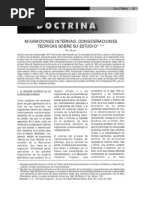 Singer. Migraciones Internas