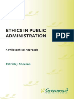 Ethics in Public Administration - A Philosophical Approach