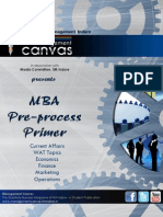 MBA Pre-Process Primer