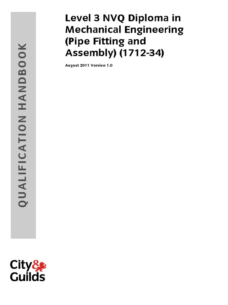 1712-34 L3 Qualification Handbook v1 | PDF | Occupational Safety And ...