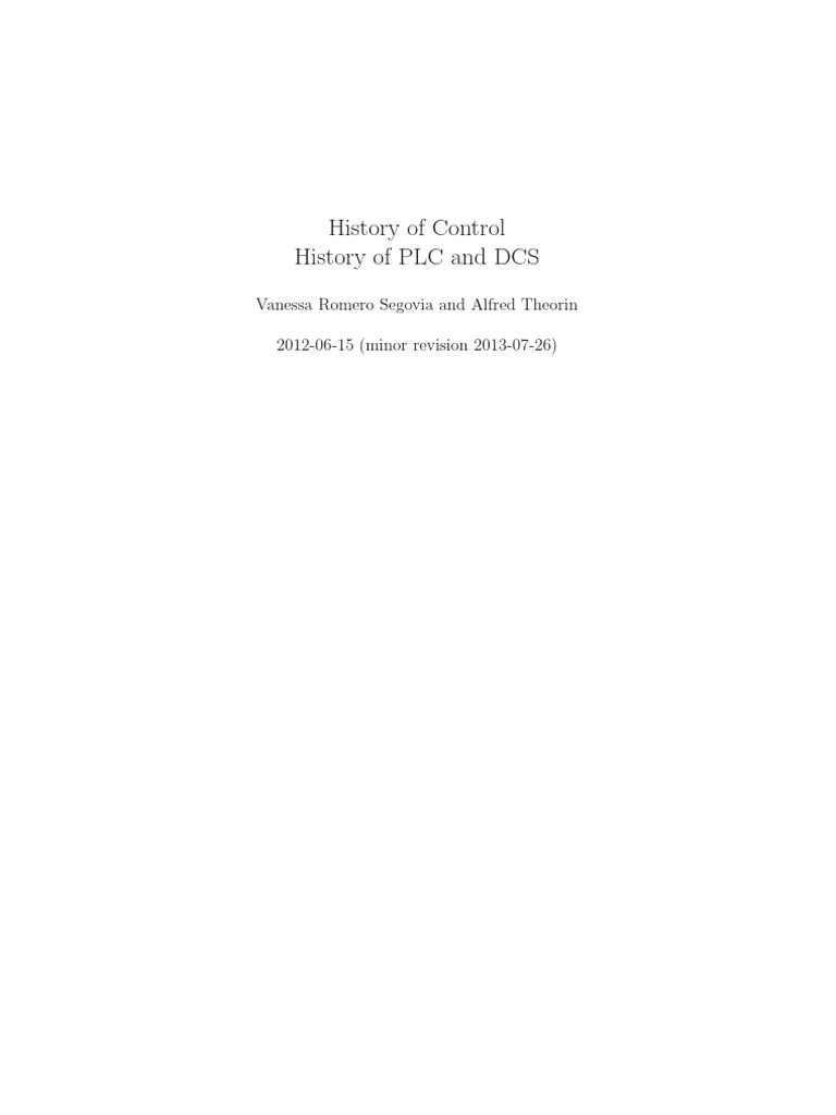 Dcs Report | PDF | Technology & Engineering