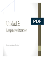 U5. Los géneros literarios (NARRATIVA)