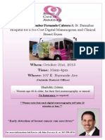 Free Breast Cancer Screening (Poster)