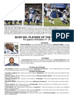 Black College Sports Page NFL Players of The Week - Oct. 21, 2013