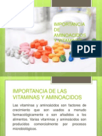 Importancia de Aminoacidos y Vitaminassss