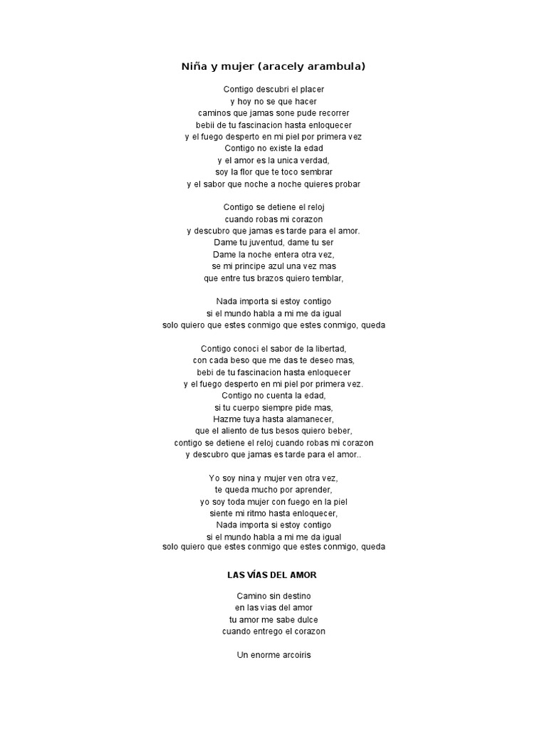 Letras De Musica De Todos Los Cantantes Perdon Amor