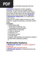 Multimedia Notes II