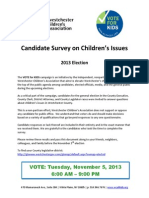Vote for Kids 2013 Candidate Survey