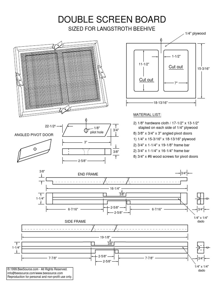 Double Screen Board PDF Woodworking Wood