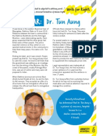 Write For Rights 2013 Casefile: Myanmar - DR Tun Aung