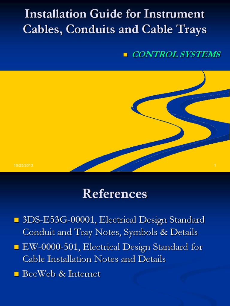 Instrument Cable Tray Installation Guide | PDF | Electrical Engineering ...