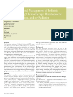 Guideline On Dental Management of Pediatric Patients Receiving Chemotherapy, HCT And-Or Radiatio