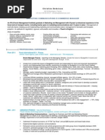 Marketing Communication E-Commerce Manager in Paris France Resume Christine Delecluse