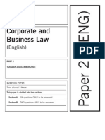 Corporate and Business Law: (English)