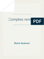 René Guénon - Comptes Rendus