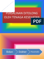 Persalinan Aman Dengan Dukungan Tenaga Kesehatan