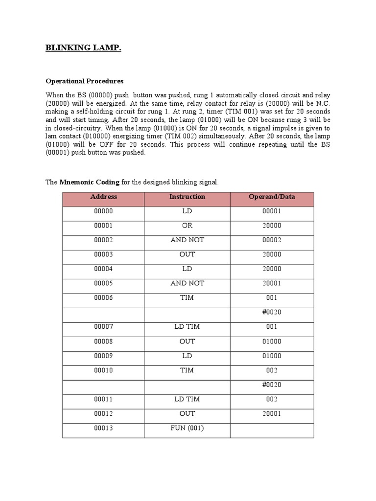 Blinking Lamp | PDF | Home & Garden | Science & Mathematics