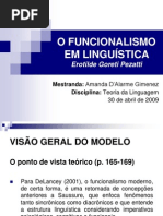 O Funcionalismo Em Linguistica - 30 Abril 2009