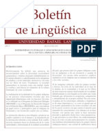 Boletín de Lingüística - 27 - Universidad Rafael Landívar - Guatemala