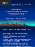 Origem e Formação do Estado