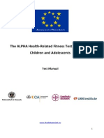 ALPHA-Fitness Test Manual For Children & Adolescents