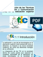 La Incorporación de Las Técnicas de Información y Comunicación (TIC) en La Educación Superior