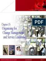 Anizing Change Management & Service Leadership