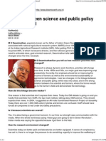 Linkage Between Science and Public Policy Has Weakened PDF